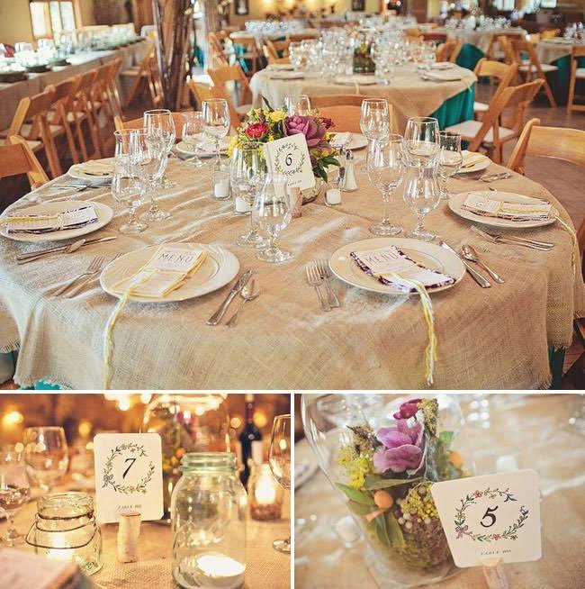 deco table simplemariage, deco table jute mariage, deco table mariage boheme, decor table boheme, decor table naturel, decor table mariage reception